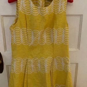 Yellow pattern dress